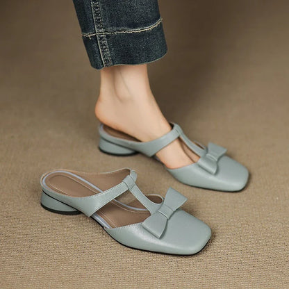 Alvera Leather Mules