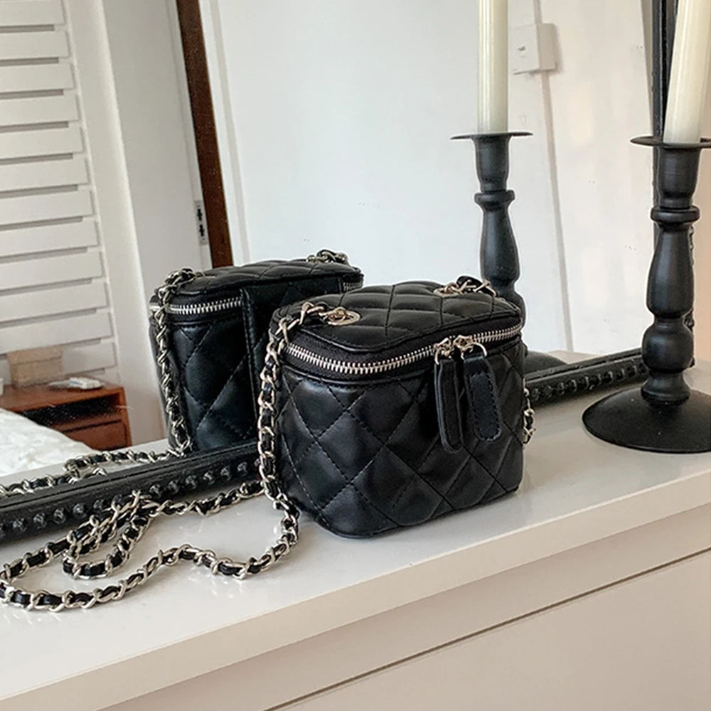 Bella Denim Chain Crossbody Bag
