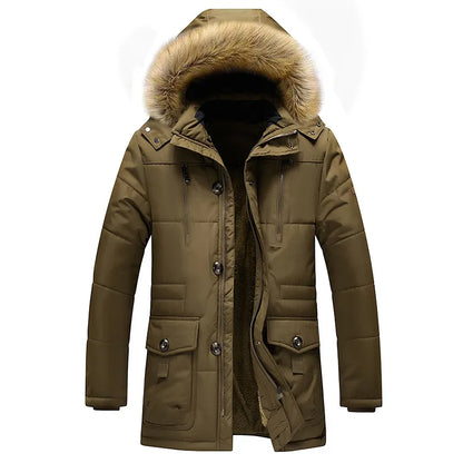 Warm Men's Hooded Parka