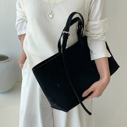 Siena Faux Suede Tote Bag