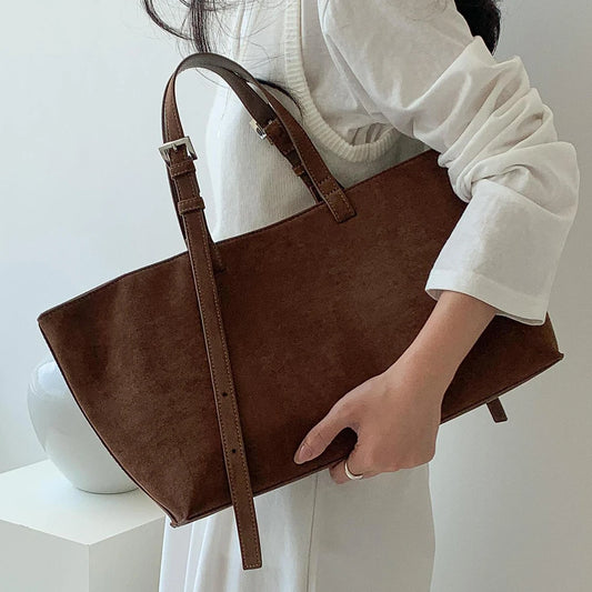 Siena Faux Suede Tote Bag