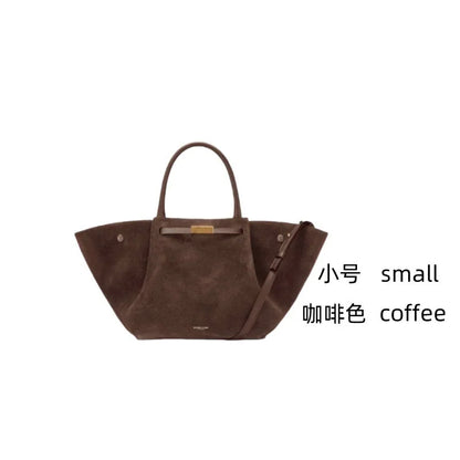 Luna Suede Wings Leather Tote