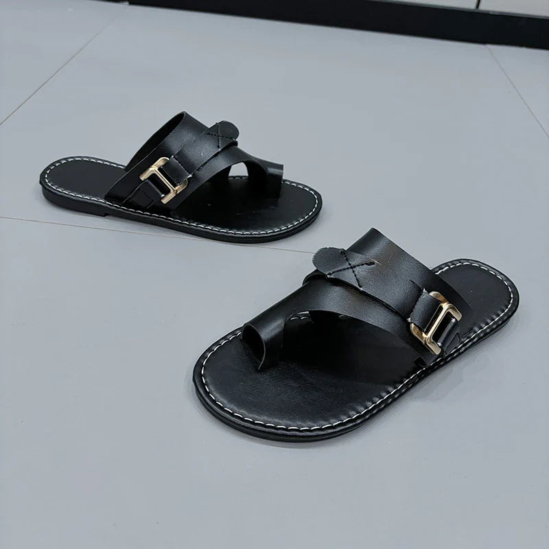 Ashmira Leather Sandals