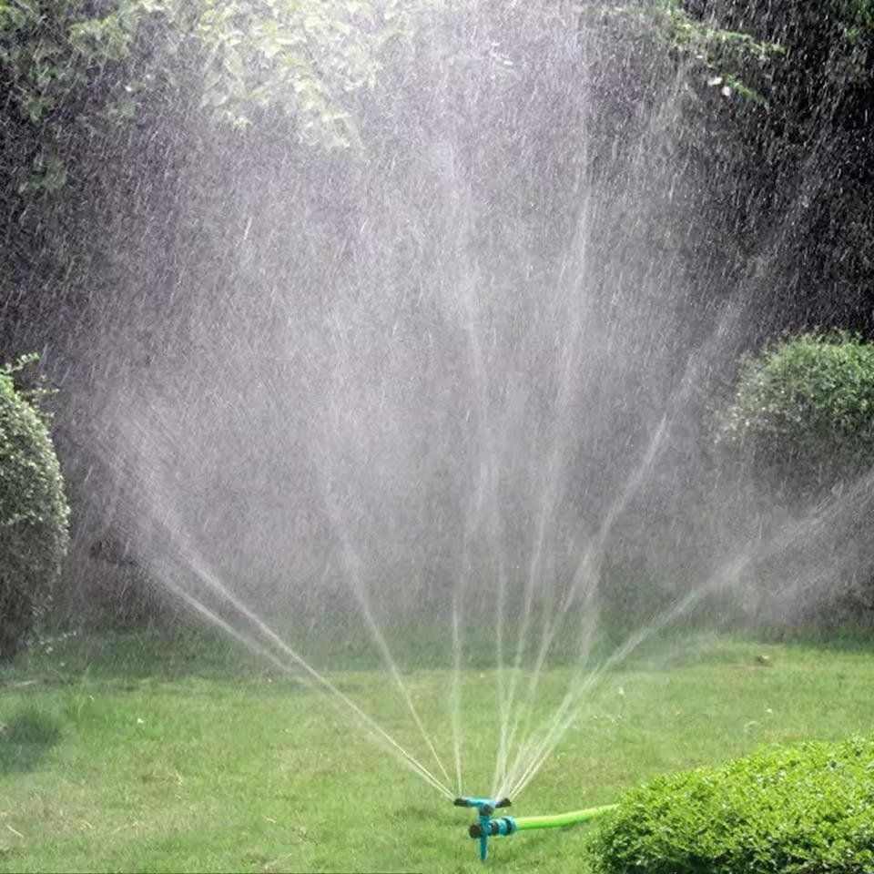Rotating Garden Sprinkler with 360-Degree Coverage and Adjustable Spray Angles, 5-Pack