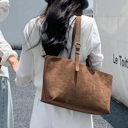 Siena Faux Suede Tote Bag