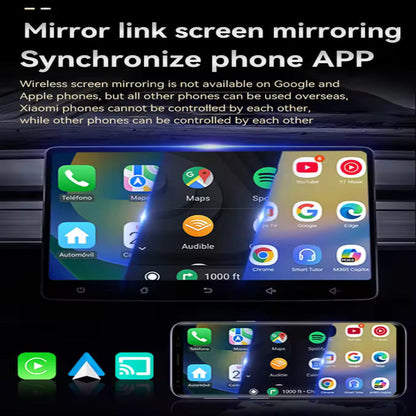 Wireless Car Adapter with Screen Mirroring and Auto Reconnection