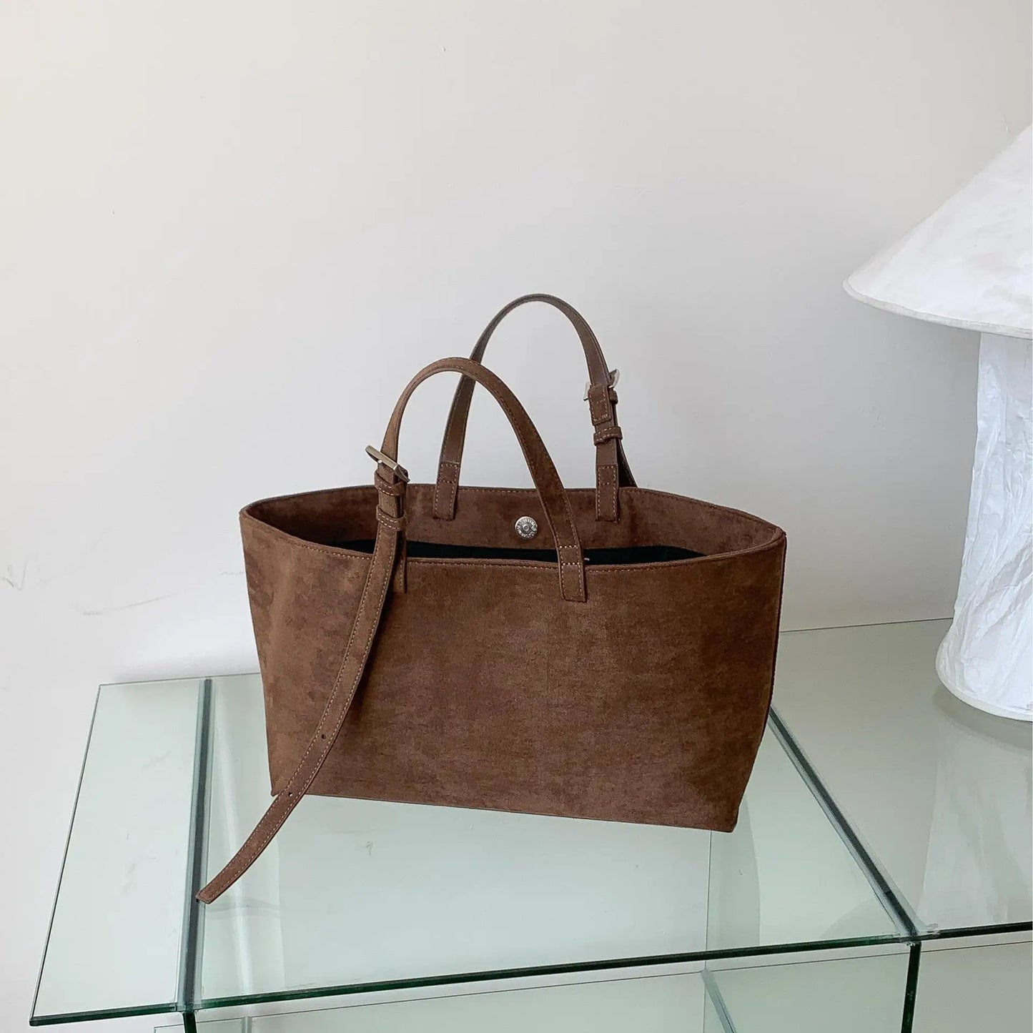 Siena Faux Suede Tote Bag