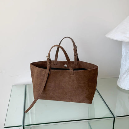 Siena Faux Suede Tote Bag