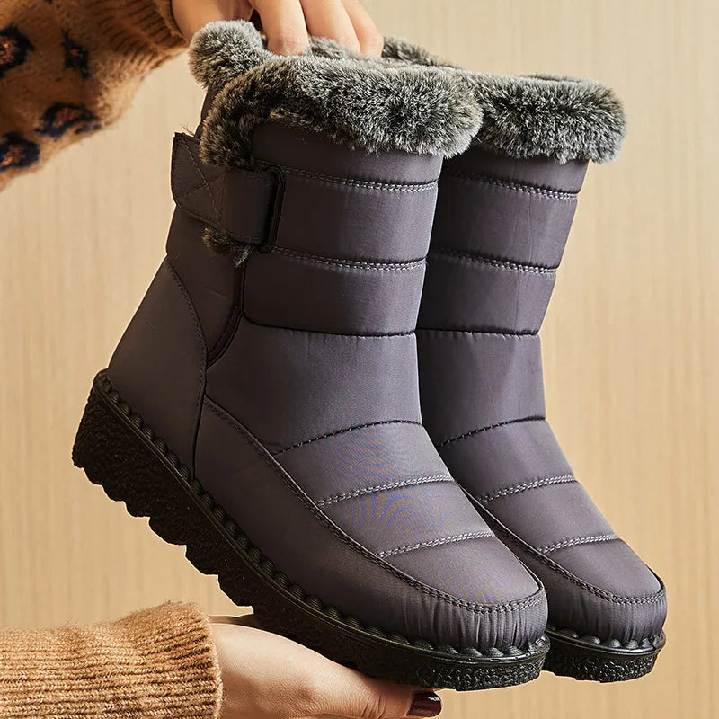 Women's Winter Ankle Boots with Fur
