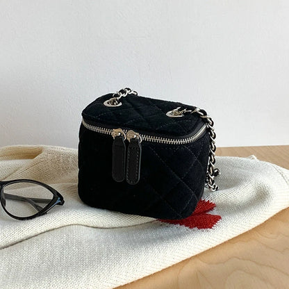 Bella Denim Chain Crossbody Bag