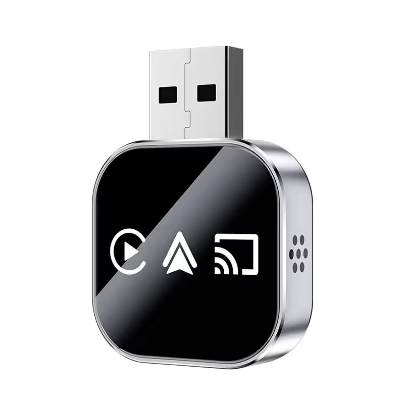 Wireless Car Adapter with Screen Mirroring and Auto Reconnection