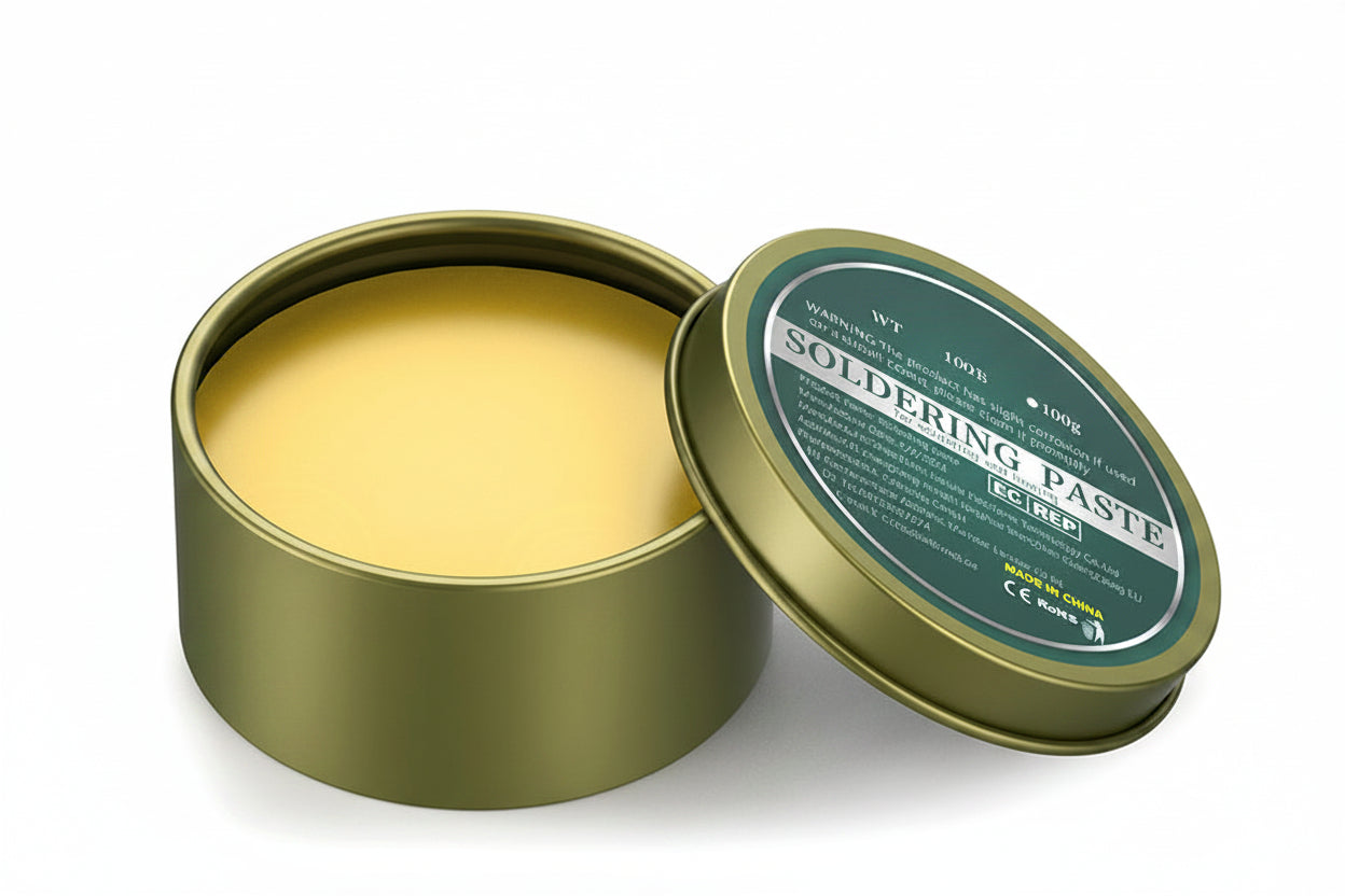Soldering Flux Paste for Electronics and Metalwork with Smooth Solder Flow