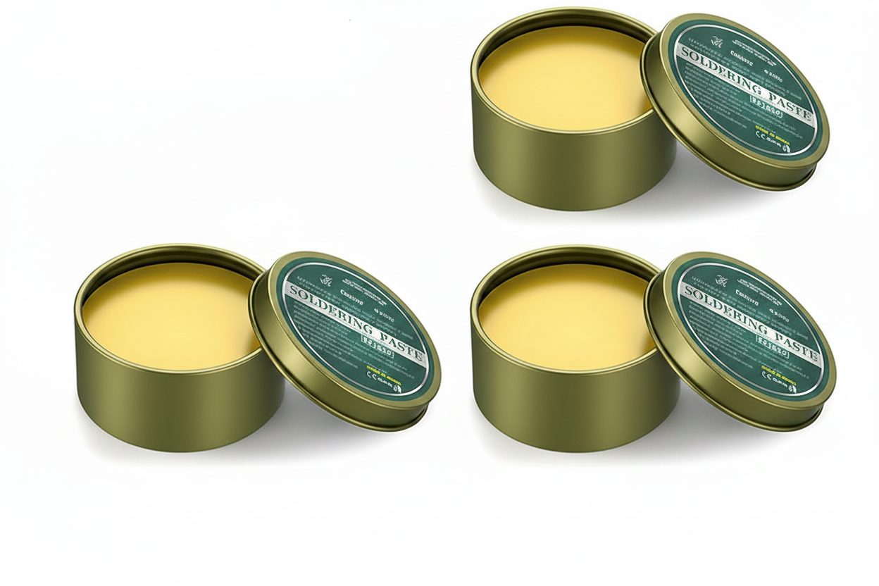 Soldering Flux Paste for Electronics and Metalwork with Smooth Solder Flow