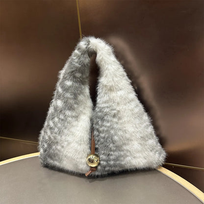 Luna Deer Pattern Faux Fur Bag