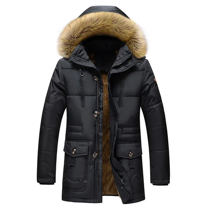 Warm Men's Hooded Parka