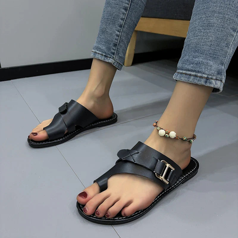 Ashmira Leather Sandals