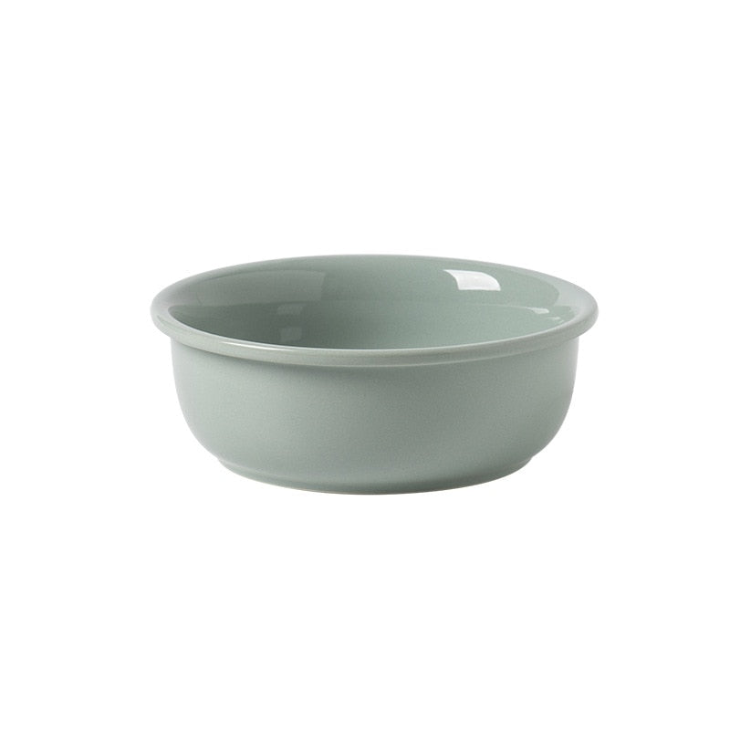 Elevated Ceramic Cat Bowl with Adjustable Oak Stand and Removable Legs