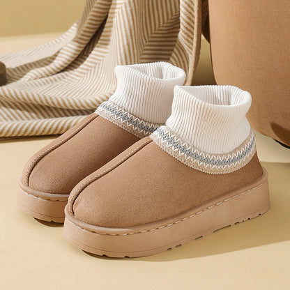 VelvetSnow Booties - Winter Plush Ankle Boots