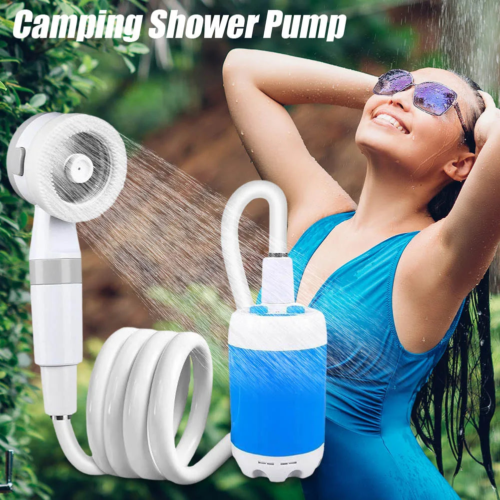 Rechargeable Camping Shower Pump 4000mAh Digital Display