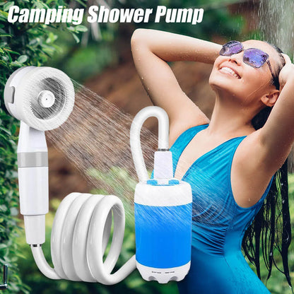 Rechargeable Camping Shower Pump 4000mAh Digital Display
