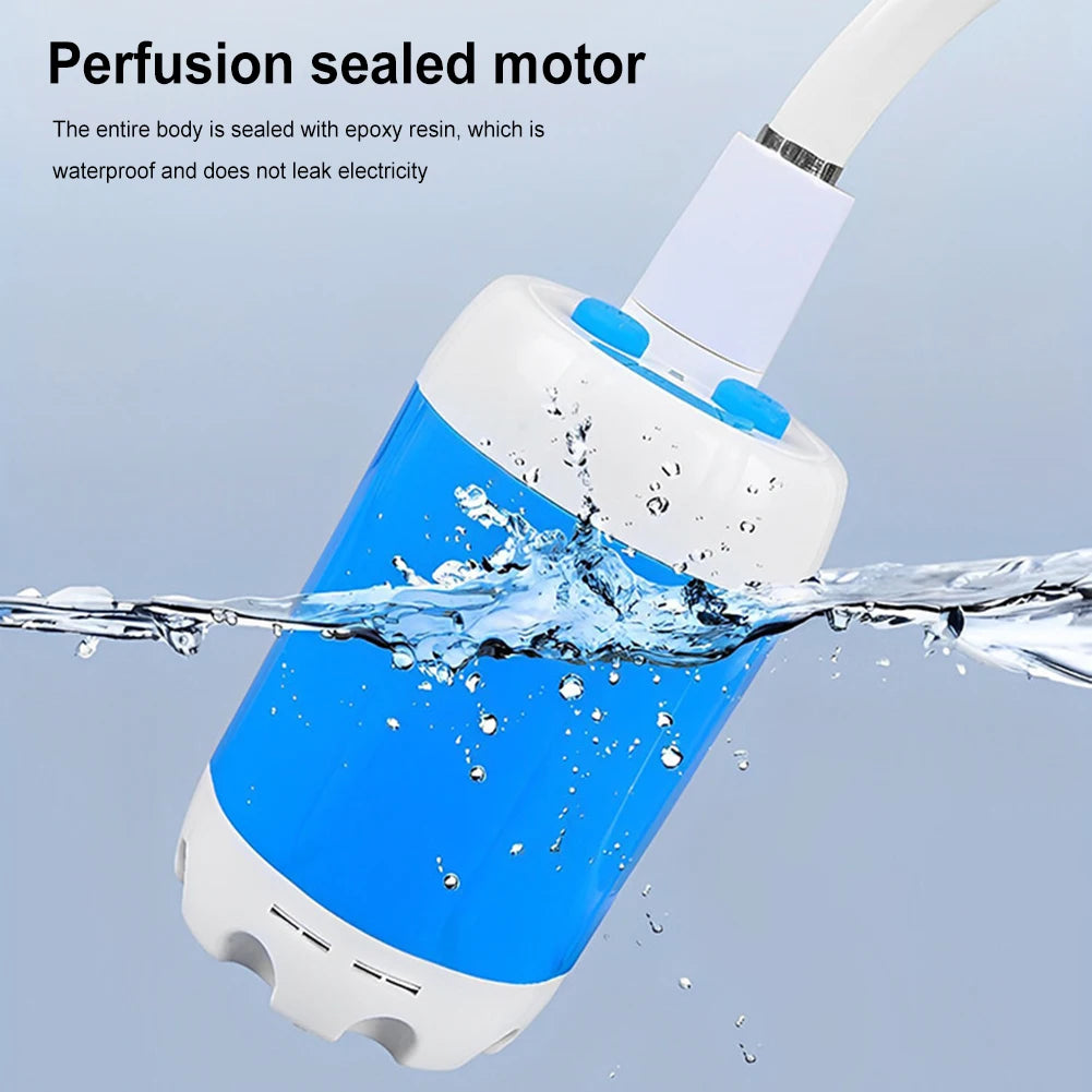 Rechargeable Camping Shower Pump 4000mAh Digital Display