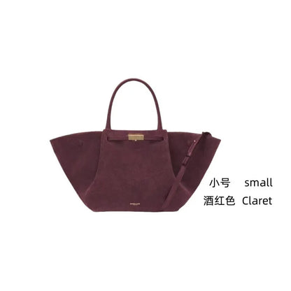 Luna Suede Wings Leather Tote