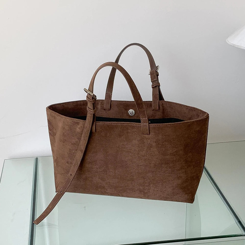 Siena Faux Suede Tote Bag