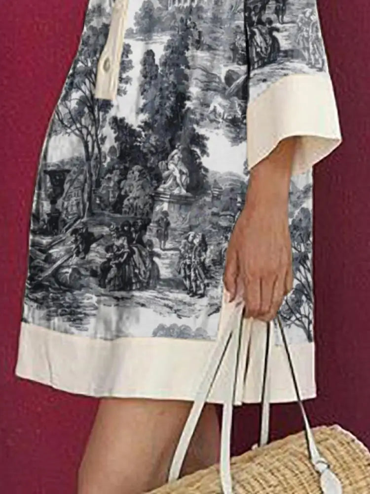 Aria Toile Tunic Dress