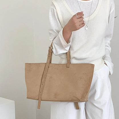 Siena Faux Suede Tote Bag