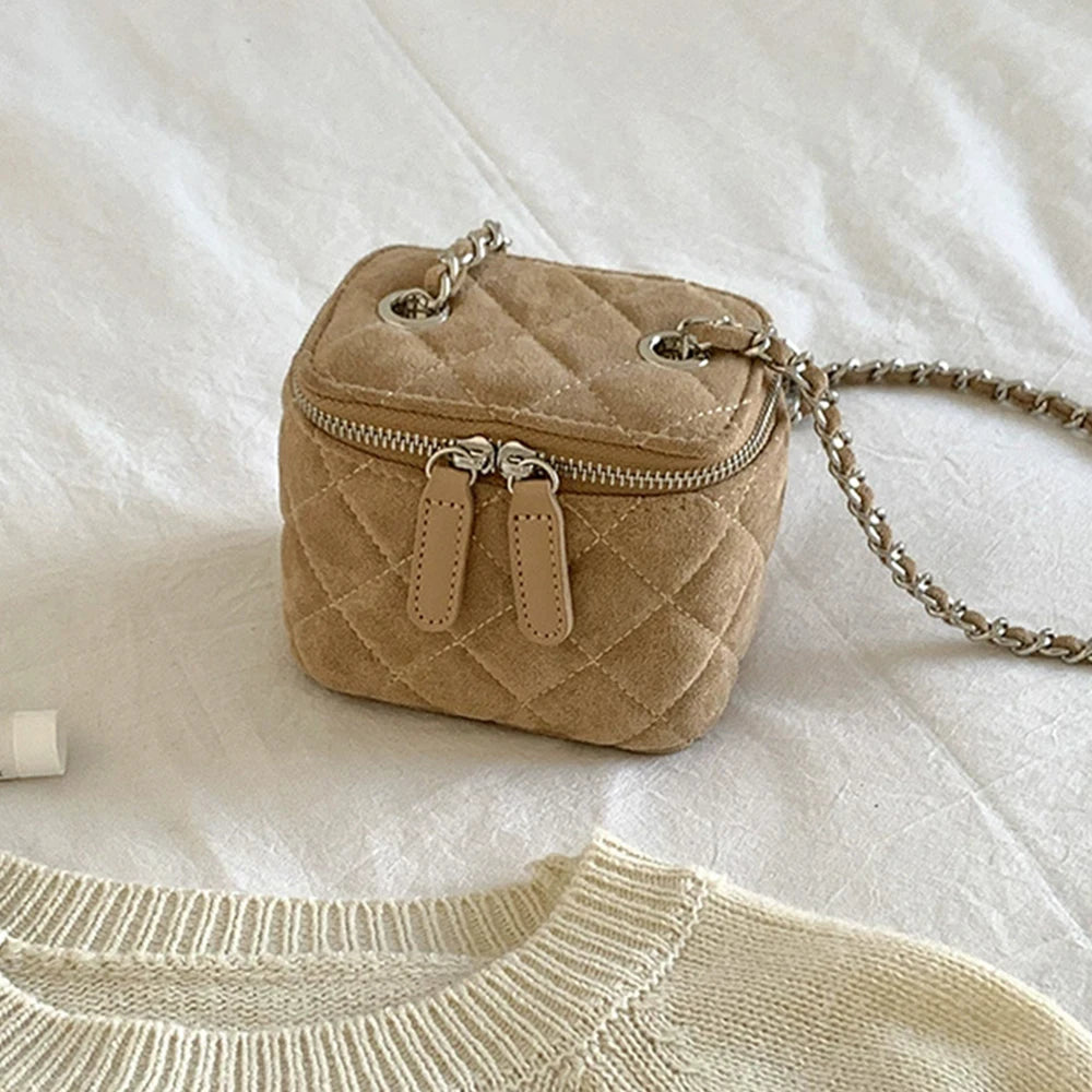 Bella Denim Chain Crossbody Bag