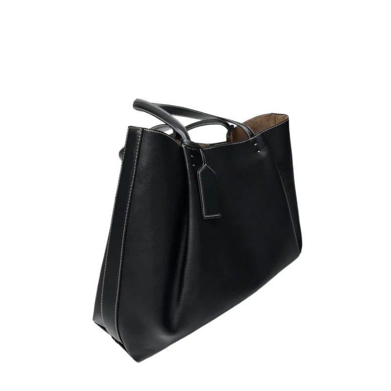 Willow Solid Color Top Handle Tote