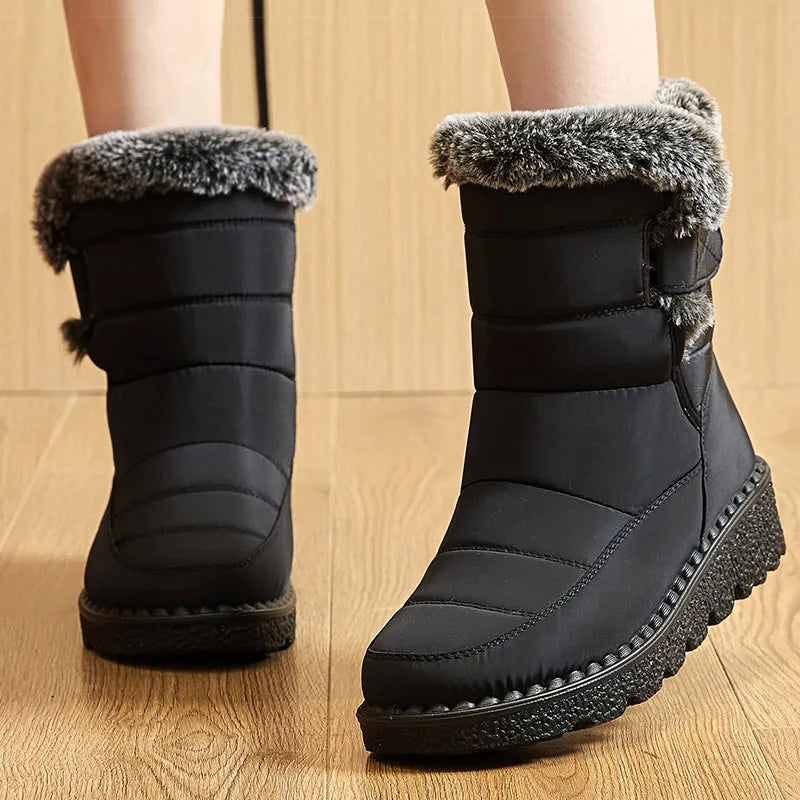 Women's Winter Ankle Boots with Fur