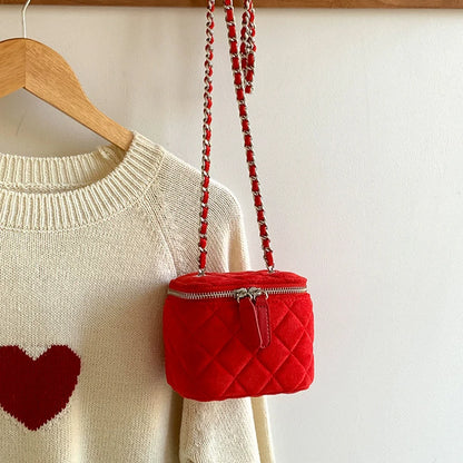 Bella Denim Chain Crossbody Bag