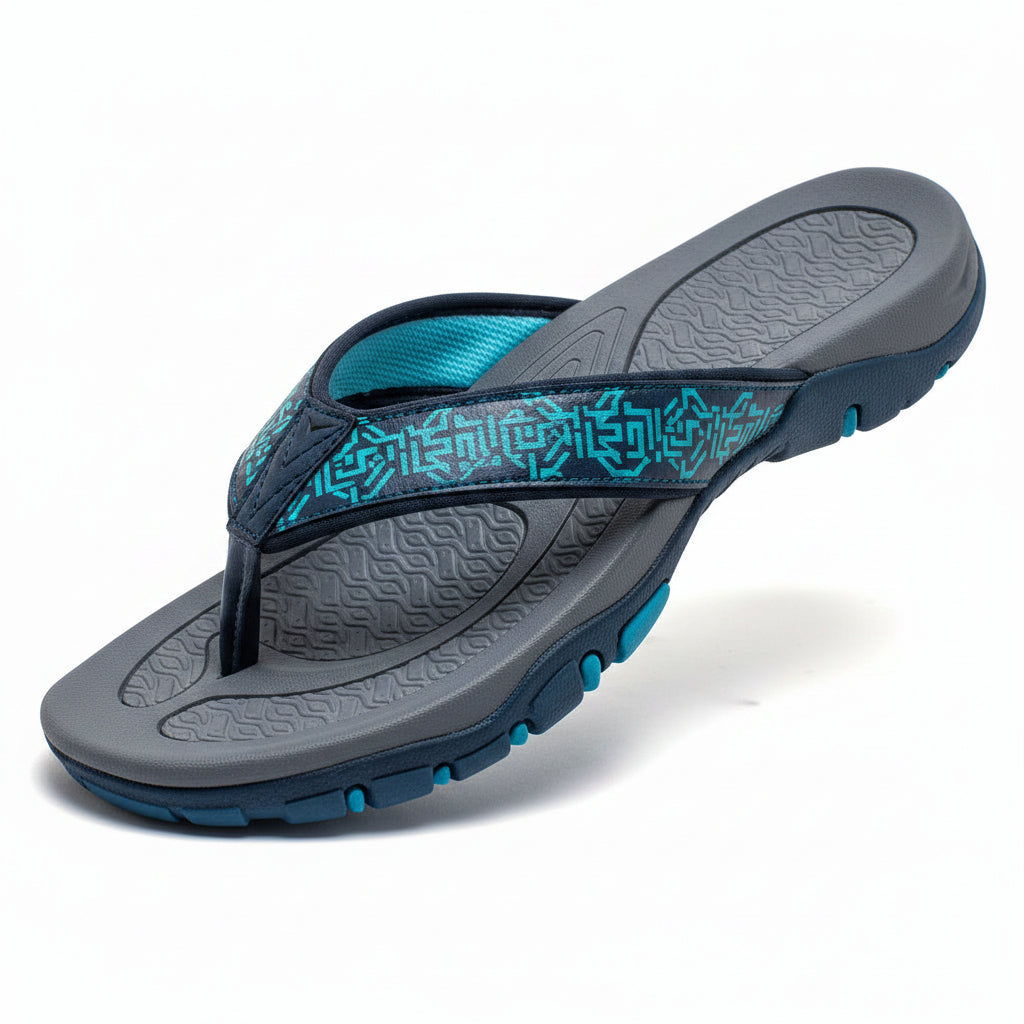 Men's Orthopedic Sandals with Contoured Arch Support and Water Resistant Nubuck, Wide Platform