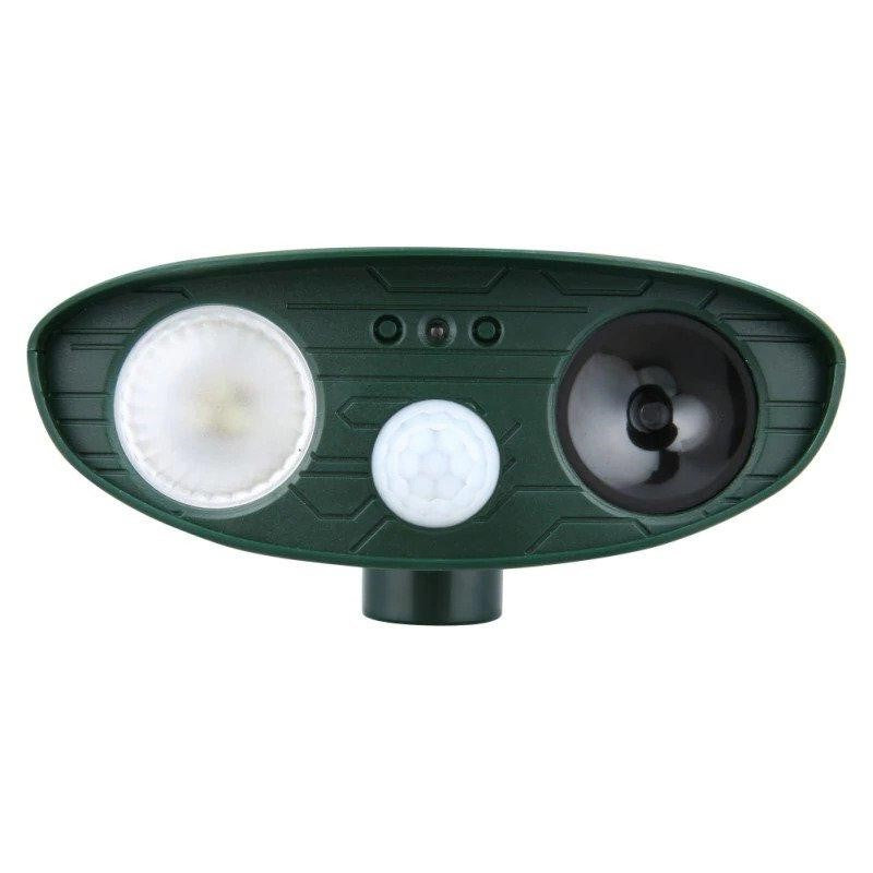 Solar Ultrasonic Rabbit Repeller with Motion Sensor and Flashing Lights for Gardens