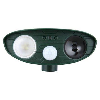 Solar Ultrasonic Rabbit Repeller with Motion Sensor and Flashing Lights for Gardens