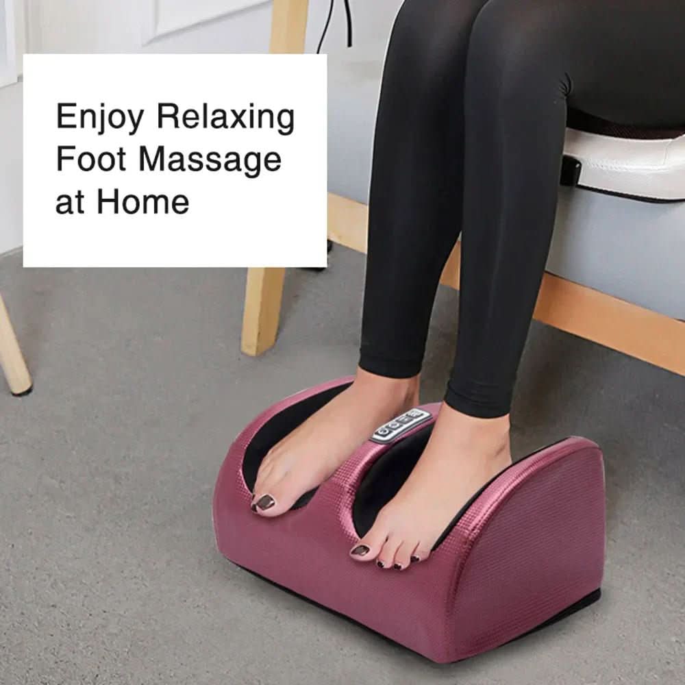 Shiatsu Foot Massager with Heat and Rotating Nodes, 3-Speed Settings