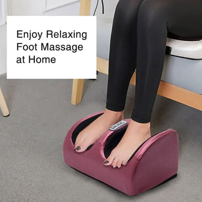 Shiatsu Foot Massager with Heat and Rotating Nodes, 3-Speed Settings
