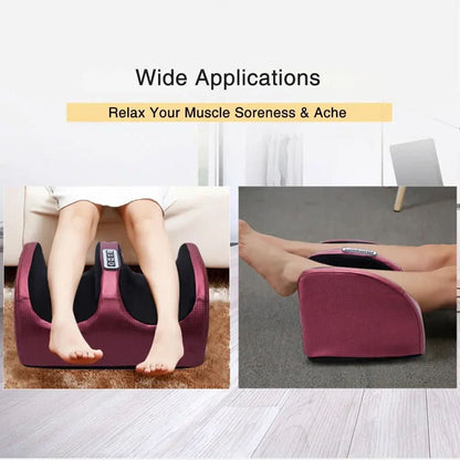 Shiatsu Foot Massager with Heat and Rotating Nodes, 3-Speed Settings