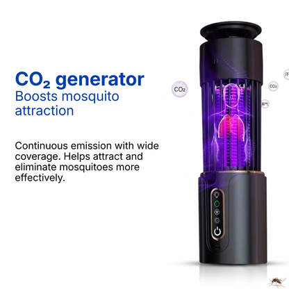 UV LED Mosquito Trap with Silent Electric Grid and Rechargeable Battery