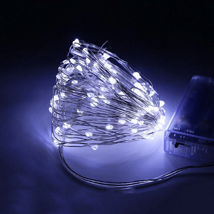 Solar String Lights Outdoor with Bendable Copper Wire and Remote Control, 164-328ft