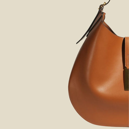 Odette Vintage læder hobo-taske