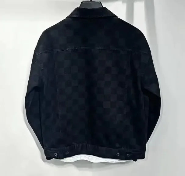 Verona Checkered Denim Jacket