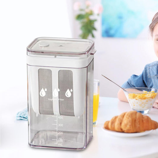 Stainless Steel Yogurt Strainer with Mesh Basket and Collection Container, 1100ml