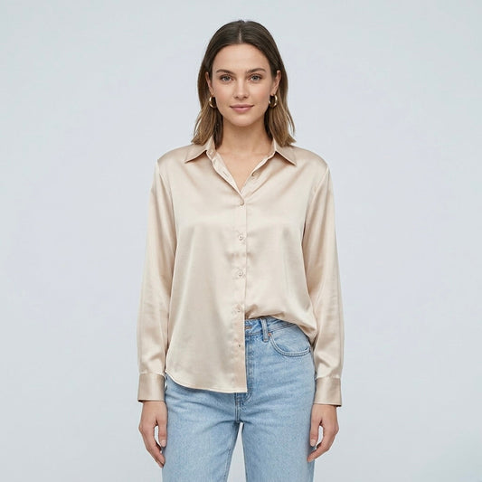 Siena Satin Longline Blouse