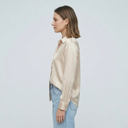 Siena Satin Longline Blouse