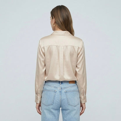 Siena Satin Longline Blouse