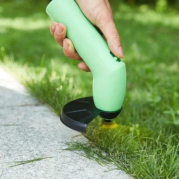 Cordless Grass Cutter with Adjustable Extension Pole and Rotating Blades
