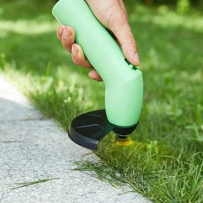 Cordless Grass Cutter with Adjustable Extension Pole and Rotating Blades