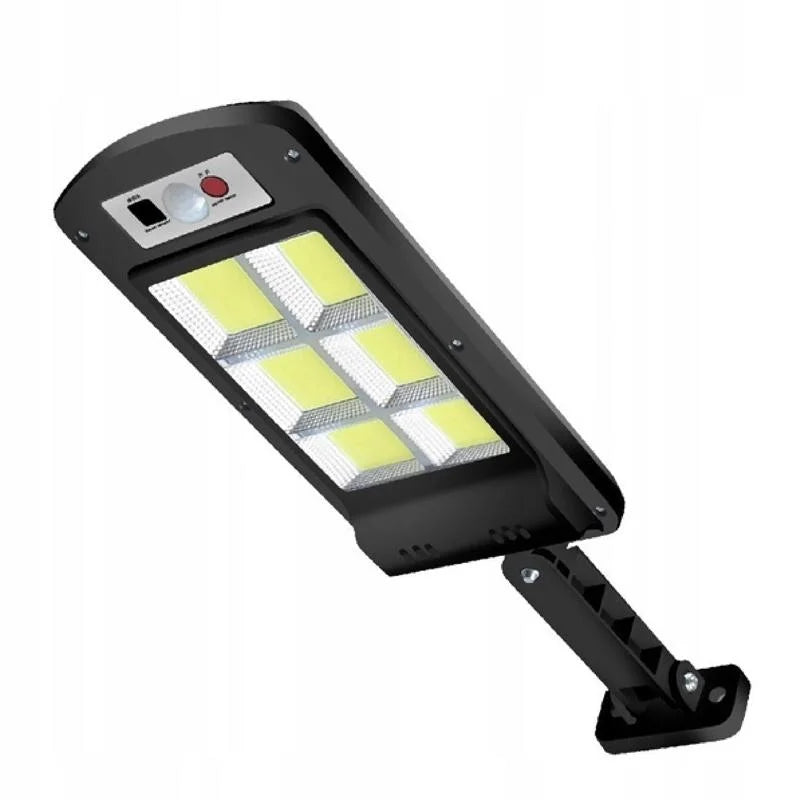 Solar Street Light with Motion Sensor and Remote Control, 360-Degree Lighting